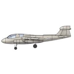 EA-6B Prowler (qty 6) 1:350