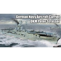 German Navy Aircraft Carrier DKM Peter Strasser 1:700