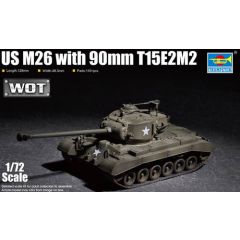 US M26(T26E3) Pershing Heavy Tank 90mm T15E2M2 1:72