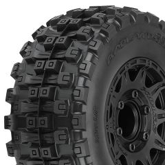 PROLINE BADLANDS MX28 HP 2.8BELTED TYRES ON BLK 6x30 HEX