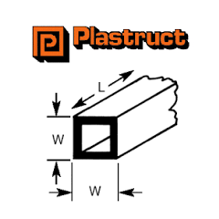 Square Tube 4.80mm x 380mm 6 pieces (90622)