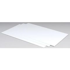 Styrene Sheet SSS-106 T:1.5mm W:175mm L:300mm Colour:White (Pack of 3)