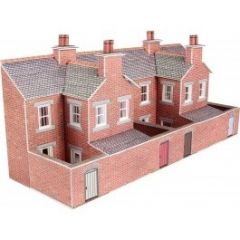 Metcalfe PN176 Low Relief Red Brick Terraced House Backs