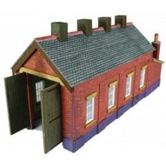 Metcalfe PN931 Red Brick Single Track Engine Shed N Scale