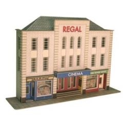 Metcalfe PO206 Low Relief Cinema  Shops - 00 Gauge