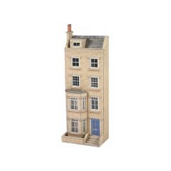 Metcalfe PO373 Low Relief Town House Front 00 Gauge Card Kit