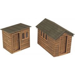 Metcalfe PO512 Garden Sheds - 00 Gauge Card Kit