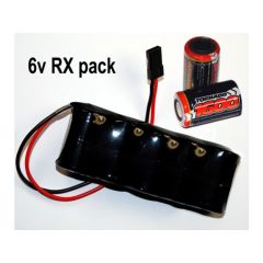 Nimh 2/3 AF 1600mah 6v RX Flat Premium Sport - SKU 1745