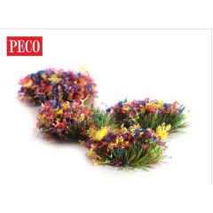 Peco PSG-51 Flower Grass Tufts 4mm Self Adhesive (100)