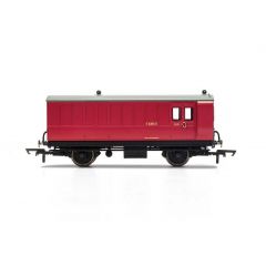 Hornby R40080 BR Crimson 4 wheel brake baggage coach E6305E