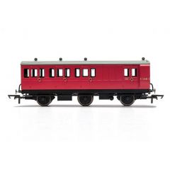 Hornby R40126 BR 6 Wheel Coach Brake 3rd Class Fitted Lights E31185 (Copy)