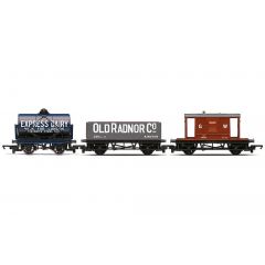 Hornby R60047 RailRoad Triple Wagon Pack  Mixed Wagons with Brake Van