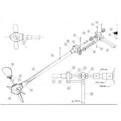 Raboesch variable pitch Propeller Shaft- 445mm long