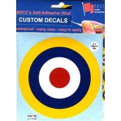 RAF02 - RAF Roundels Type 1A 125mm x2