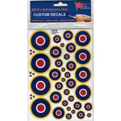 Becc RAF06 - RAF roundels type C1 Assorted sizes