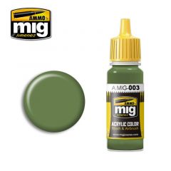 Ammo Mig Jimenez Acrylic 17ml Paint RAL 6011 RESEDAGR?N Reseda Green