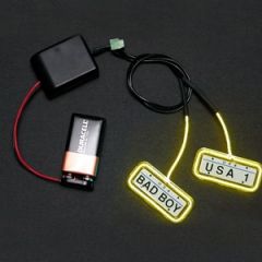 RC NEON LICENSE PLATE KIT - YELLOW