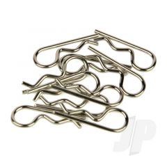 Body Clips Large Straight Silver 