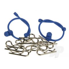 Body Clips  with Blue Retainers (2)