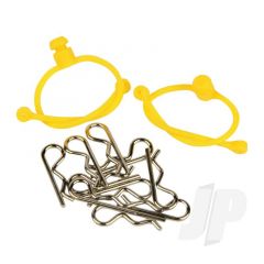 Body Clips  with Yellow Retainers (2)