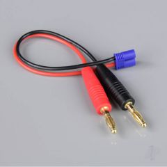 Charge Lead 4mm Bullet to EC2 Male 18AWG 150mm (ESC End)