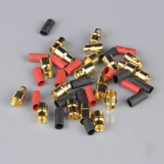8.0mm Gold Connector Pairs including Heat Shrink (10pcs)
