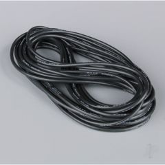 Silicone Wire 12AWG 680 Strand 25ft / 7.5m Black (on a roll)