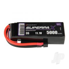 LiPo 3S 5000mAh 11.1V 50C Deans (HCT)