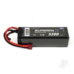 LiPo 2S 5300mAh 11.1V 50C Hard Case Stick Pack (Deans) RDNBH5300S3C50DN