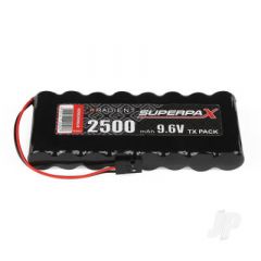 Radient NiMH 9.6V 2500mAh AA Flat Transmitter pack - JR and similar Tx