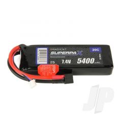 LiPo 2S 5400mAh 7.4V 20C HCT