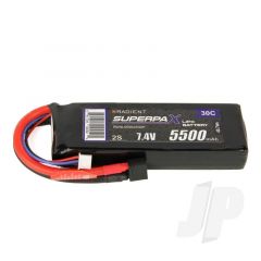 LiPo 2S 5500mAh 7.4V 30C HCT