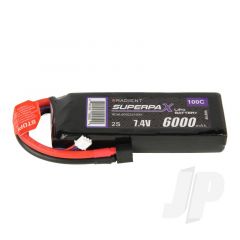 LiPo 2S 6000mAh 7.4V 100C HCT