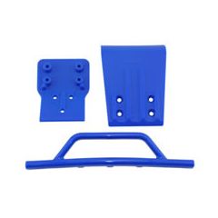 RPM FRONT BUMPER & SKID PLATE FOR TRAXXAS SLASH 4x4 - BLUE