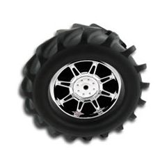 T-MAXX/SAVAGE/MGT  MONSTER SPIDER  CHROME WHEELS