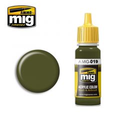 Ammo Mig Jimenez Acrylic 17ml Paint 4BO RUSSIAN GREEN