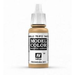 Vallejo 70912 Model Color 122 Tan Yellow 17ml