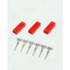 Hobbico BEC/JST Connector with gold plated pins - Male (4 pieces)