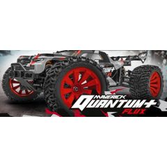 Maverick Quantum+XT Flux Ready to Run BrushlessStadium Truck - Red/Grey