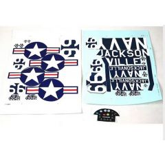 FMS 1700MM F4U CORSAIR V3 DECAL/STICKER SHEETS