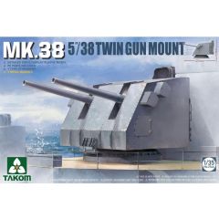 Takom Mk 38 5/38 Twin Gun Mount kit
