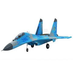 XFLY TWIN 50MM SU-27 EDF 750MM JET With Out TX/RX/BATT - BLUE CAMO FINISH