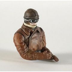 Microaces Unpainted 3D Printed Pilot - 1/24th Scale - Goggles on/Different Head Gear - Allied Forces