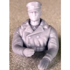 Microaces Unpainted 3D Printed Pilot - 1/20th Scale - with-cap-on- German