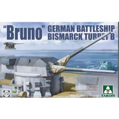 Takom 1/72 Bruno German Battleship Bismarck Turret B Kit TAK5012