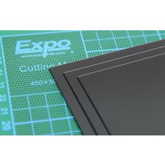 Plastic Sheet PK.3 SHEETS 1.5mm (60 THOU) BLACK