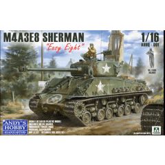 Andys Hobby Headquarters 1:16 M4A3E Sherman Easy Eight Model Kit 
