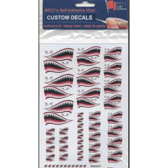 Becc Decals SHARKS01 - Sharks Teeth  Multisize