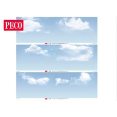 Peco SK-P03 Photographic Scenic Background - Sky and Clouds