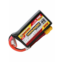 1600mAh 14.8V 4S 70C FPV Lipo Battery (Deep Shape)